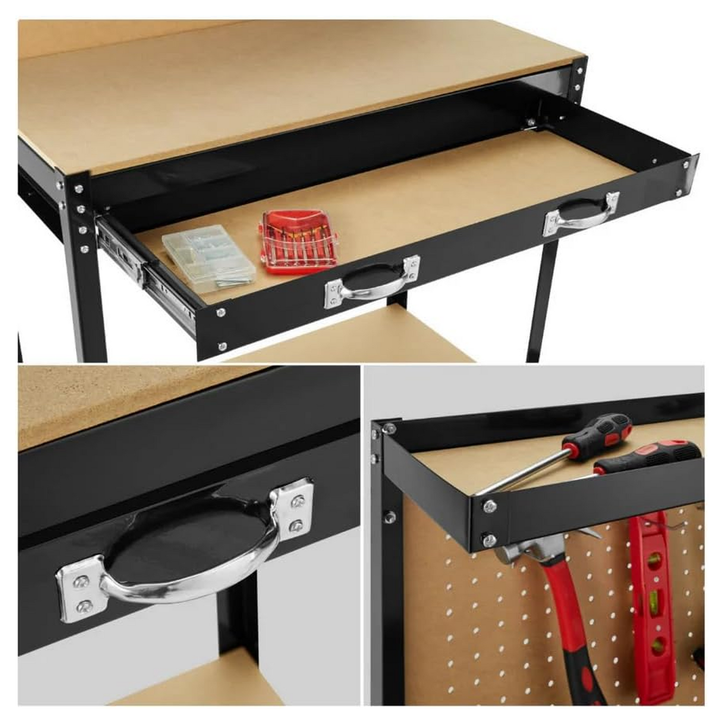 Banco da Lavoro per Officina 90x48x140 cm 100 kg – KOMBO KO902