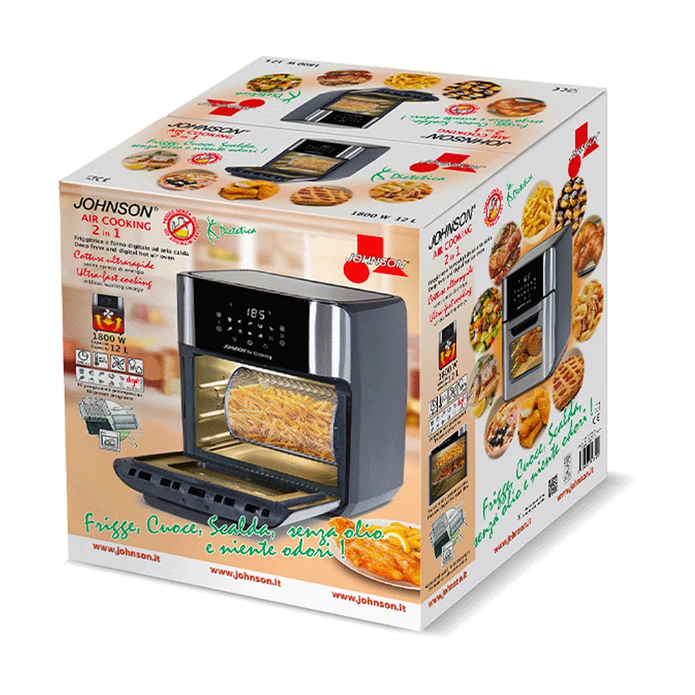 Friggitrice ad Aria 12L 1800W – JOHNSON Air Cooking