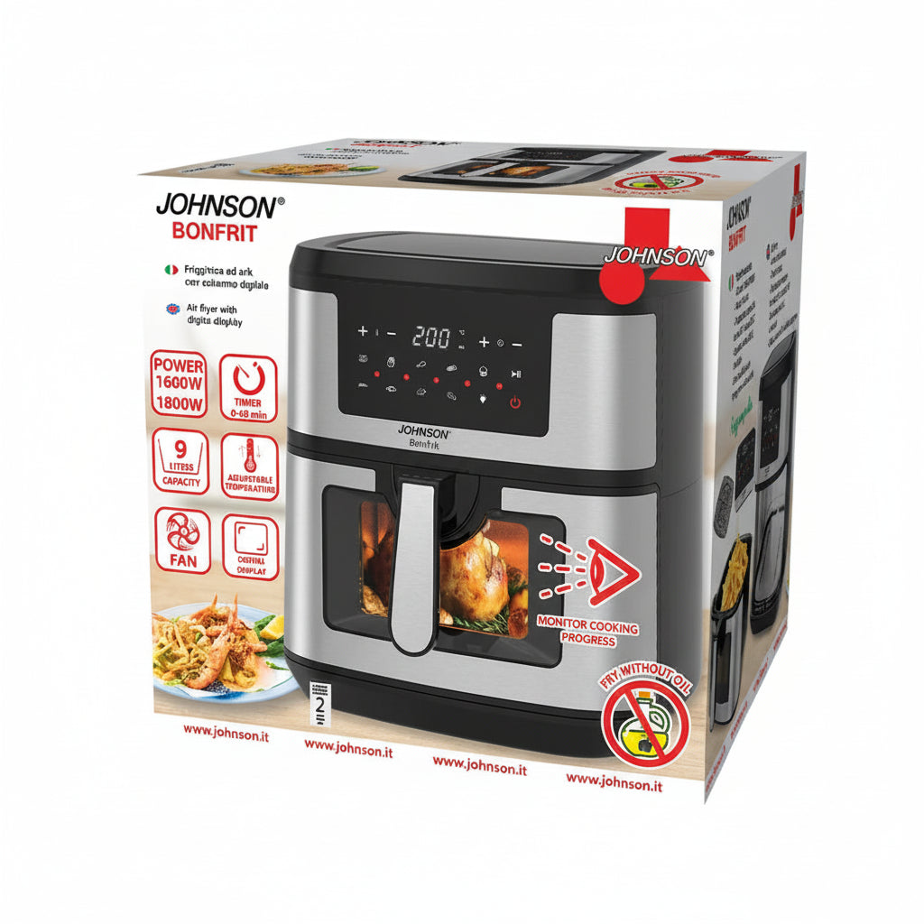 Friggitrice ad Aria 9L 1800W – JOHNSON Bonfrit
