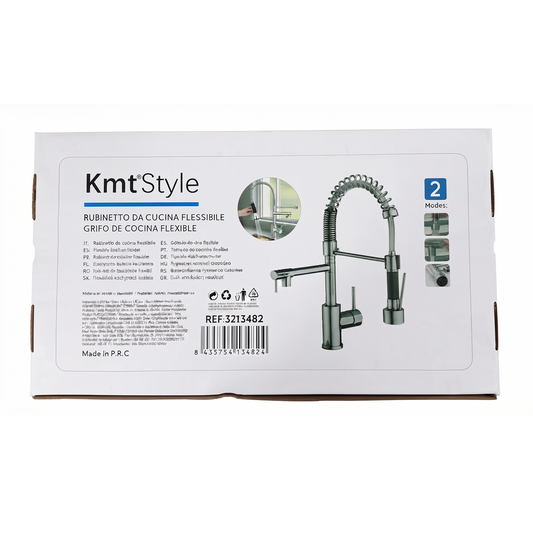 Rubinetto da Cucina Flessibile Pull-Out 2 Modi Risparmio 50% Acqua – KMTSTYLE 3213482