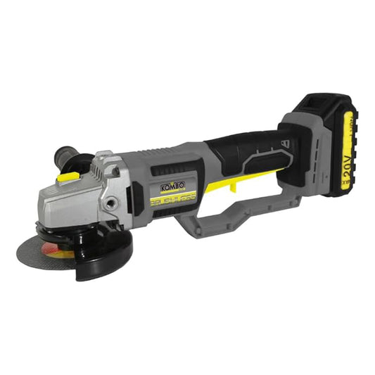 KOMBO PRO Smerigliatrice Angolare Brushless 125mm 20V - Batteria 4.0Ah e Valigetta