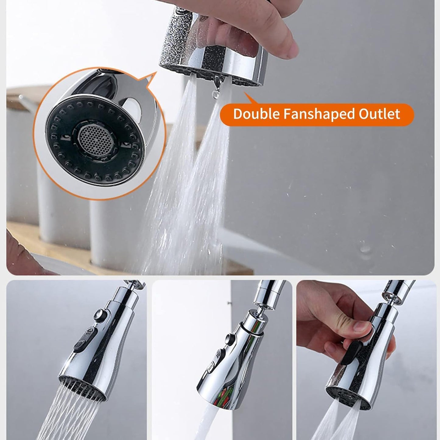 Aeratore Rubinetto Cucina 360° Anticalcare 3 Getti G1/2 – EMIPRO 8402925