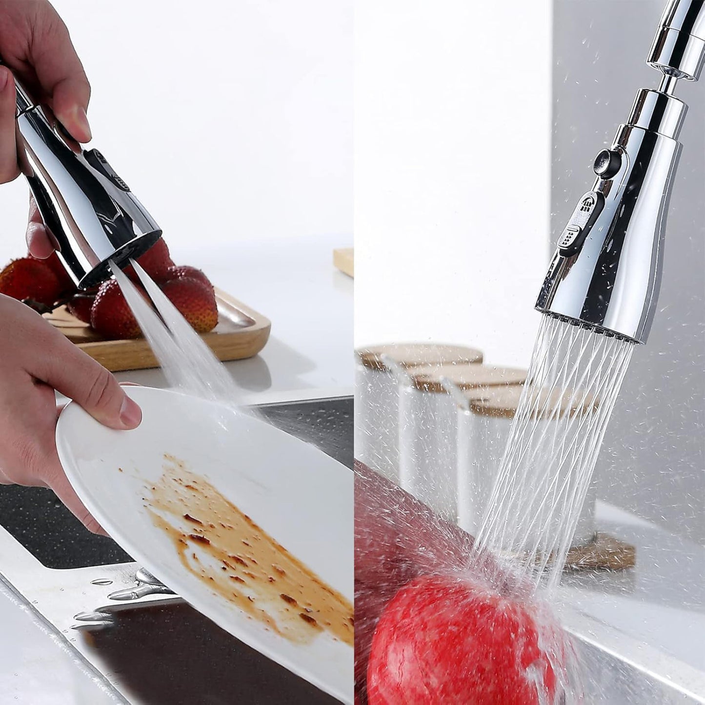 Aeratore Rubinetto Cucina 360° Anticalcare 3 Getti G1/2 – EMIPRO 8402925