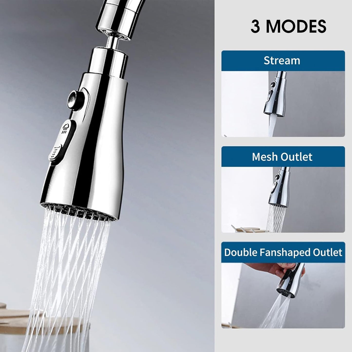 Aeratore Rubinetto Cucina 360° Anticalcare 3 Getti G1/2 – EMIPRO 8402925