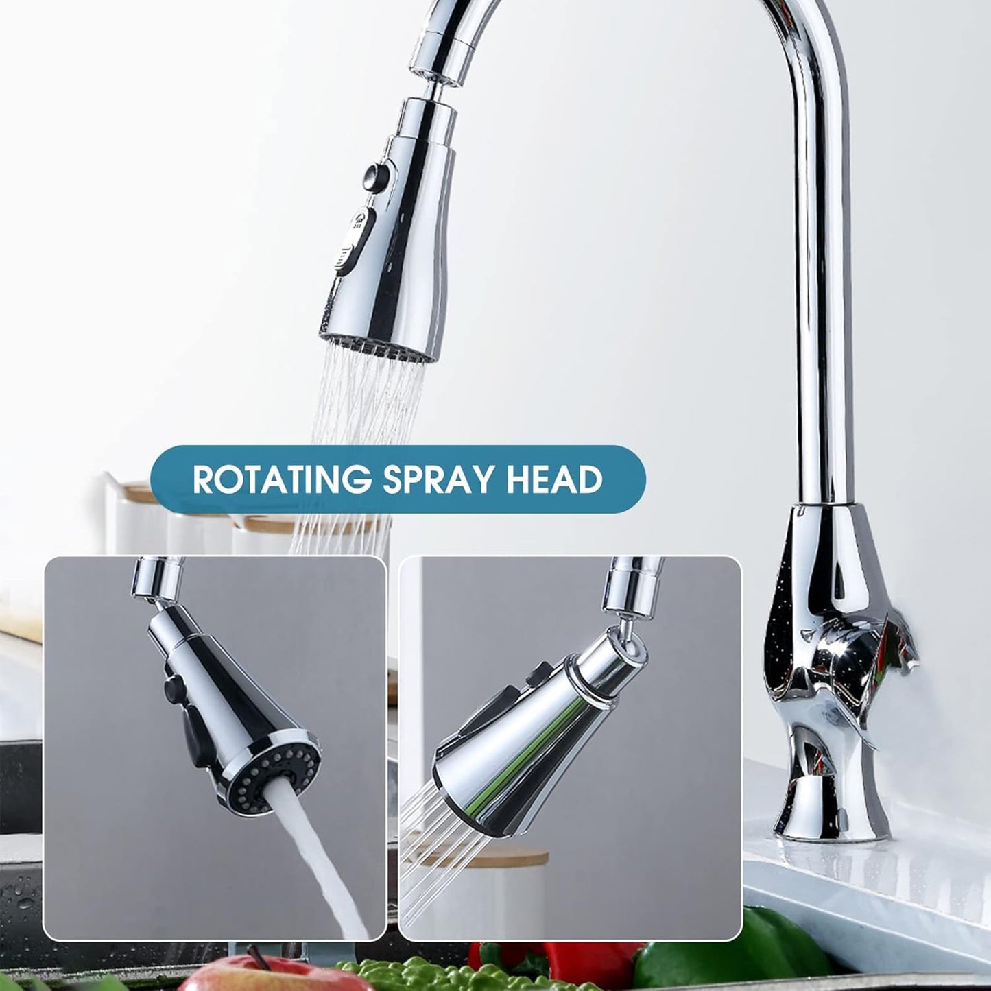 Aeratore Rubinetto Cucina 360° Anticalcare 3 Getti G1/2 – EMIPRO 8402925