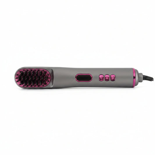 Piastra per Capelli 3 in 1 Spazzola Lisciante Elettrica Multifunzione Riscaldamento Rapido 60 Secondi Anti-Scottatura Districante per Capelli Lisci e Mossi Colore Verde – FOYU FO-J211