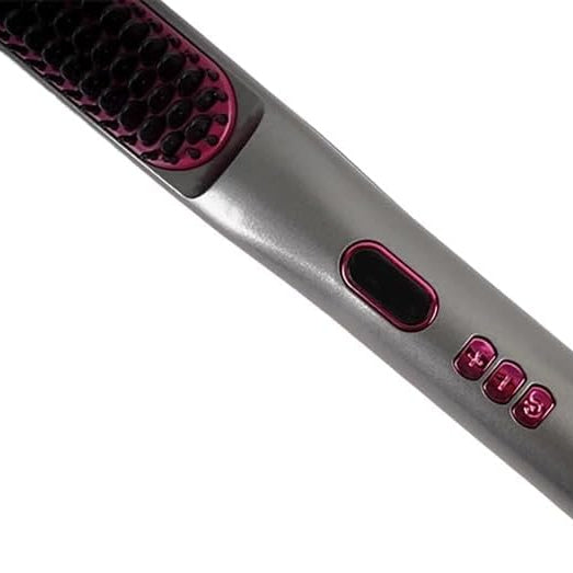 Piastra per Capelli 3 in 1 Spazzola Lisciante Elettrica Multifunzione Riscaldamento Rapido 60 Secondi Anti-Scottatura Districante per Capelli Lisci e Mossi Colore Verde – FOYU FO-J211