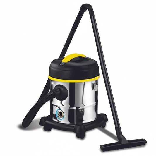 Bidone Aspiratutto Professionale 3 in 1 Aspira Solidi Liquidi e Soffiatore Serbatoio Acciaio Inox 20L 1300W con Accessori Inclusi – KOMBO KO269PRO