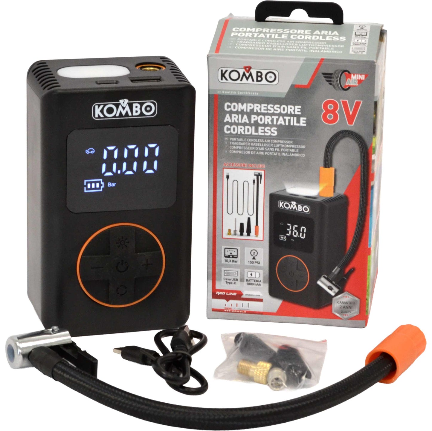 Compressore Aria Portatile Cordless – KOMBO KO277PORT