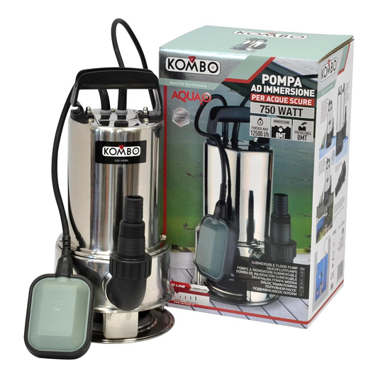 Pompa ad Immersione Acque Scure Acciaio Inox 750W – KOMBO KO292L