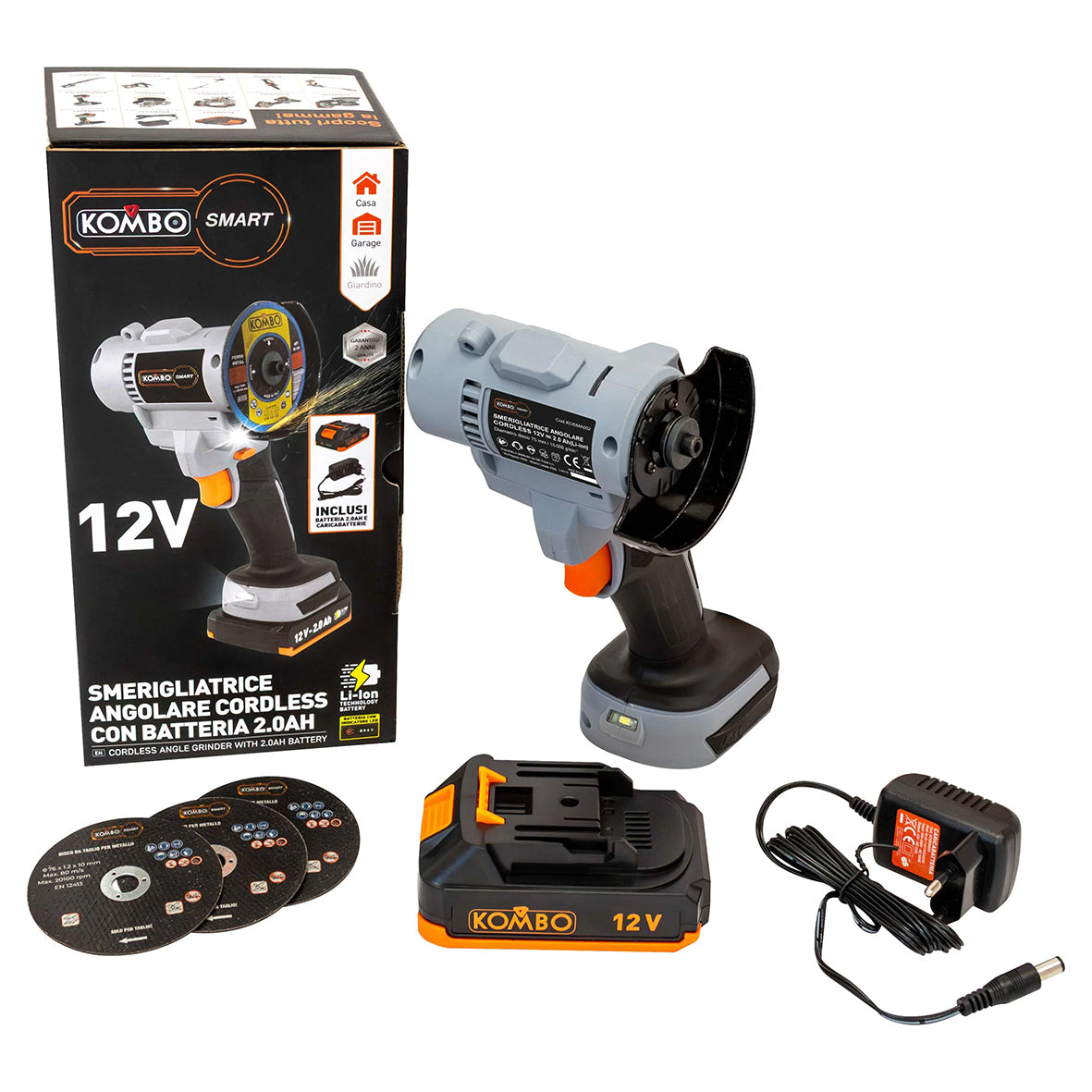 Mini Smerigliatrice Angolare Batteria 12V – KOMBO KOSMA002