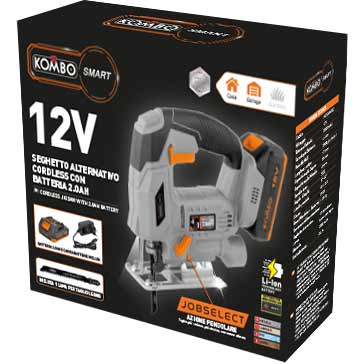 Kit Seghetto Alternativo a Batteria 12V 2.0Ah Lama SDS Guida 0-45° – KOMBO KOSMA003