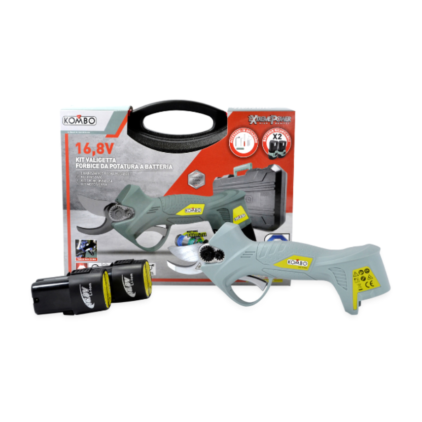 Kit Forbici da Potatura a Batteria Brushless 16,8V – KOMBO KO695