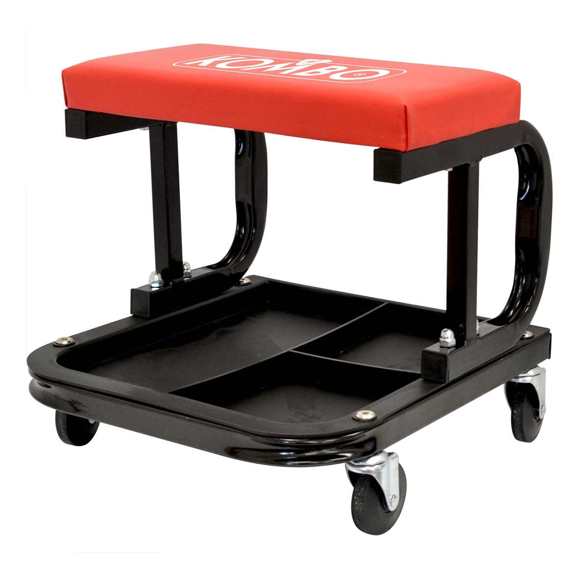 Sgabello Officina Imbottito con Ruote e Vassoio – KOMBO SGABX23