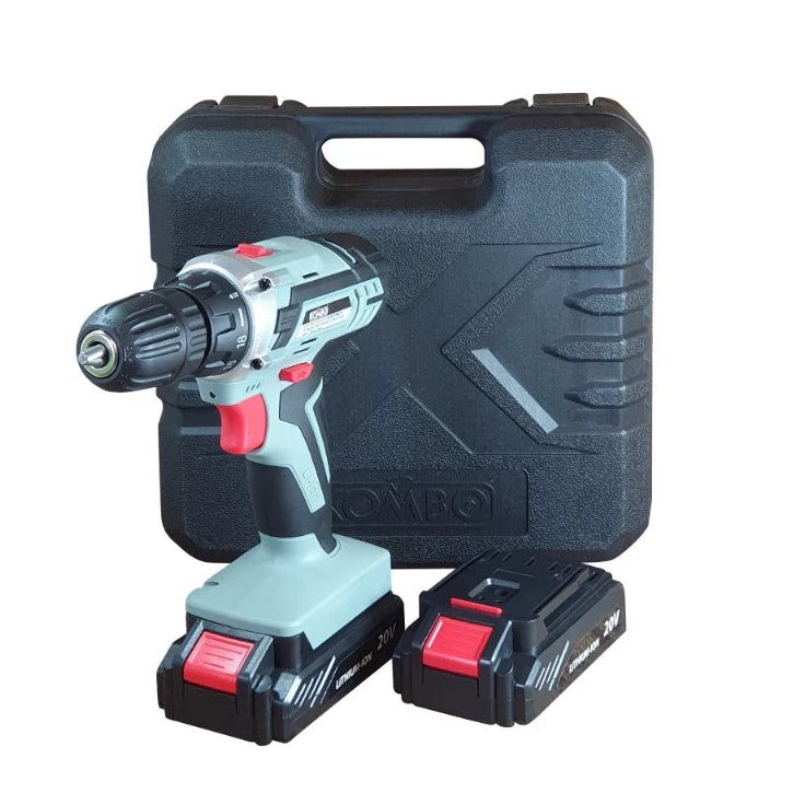Trapano Avvitatore Cordless 20V 2 Batterie e Valigetta – KOMBO KO829