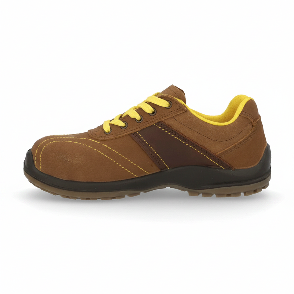 Scarpe Antinfortunistiche S3 SRC Ultraleggere Pelle Marrone Puntale Acciaio Lamina Non Metallica – GRISPORT 75117