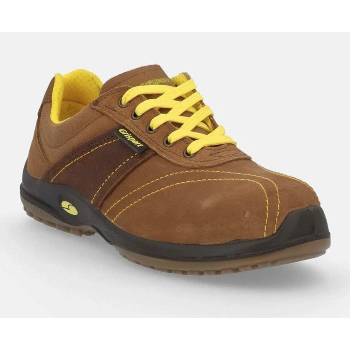 Scarpe Antinfortunistiche S3 SRC Ultraleggere Pelle Marrone Puntale Acciaio Lamina Non Metallica – GRISPORT 75117