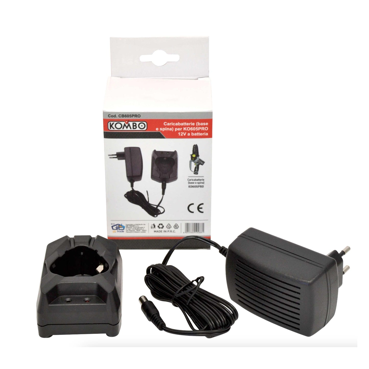 Caricabatterie 12V per Motosega a Batteria – KOMBO CB605PRO