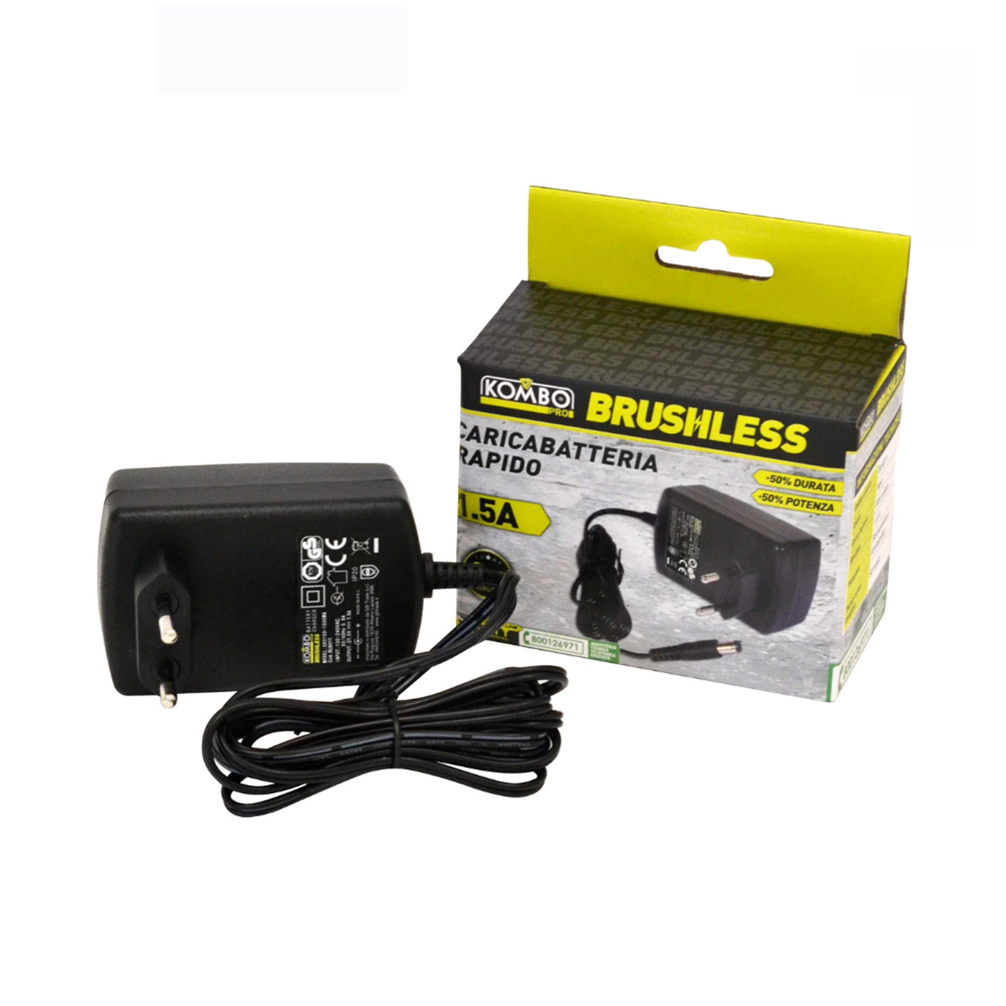 Caricabatteria 1.5A per Utensili Brushless – KOMBO BLK011