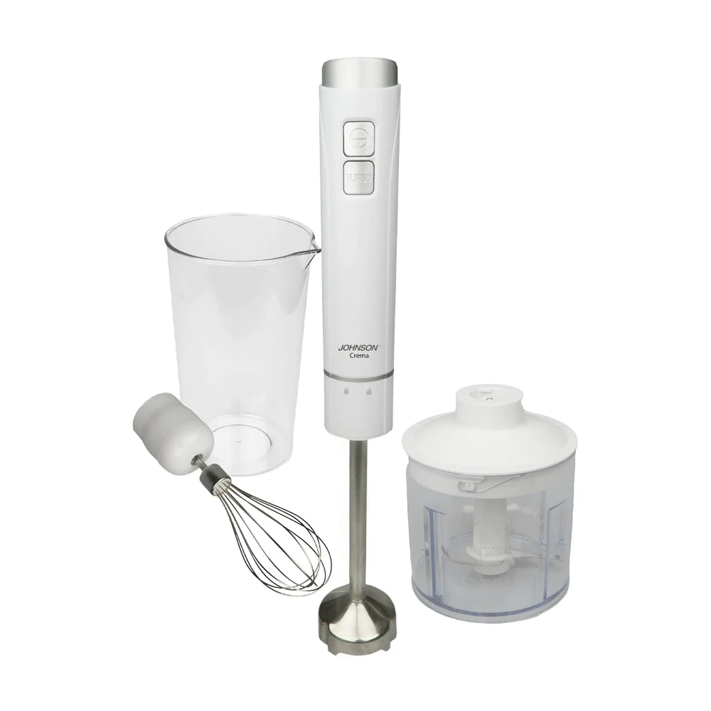 Frullatore a Immersione 400W con Accessori e Bicchiere Graduato – JOHNSON Crema CRE-0923-B