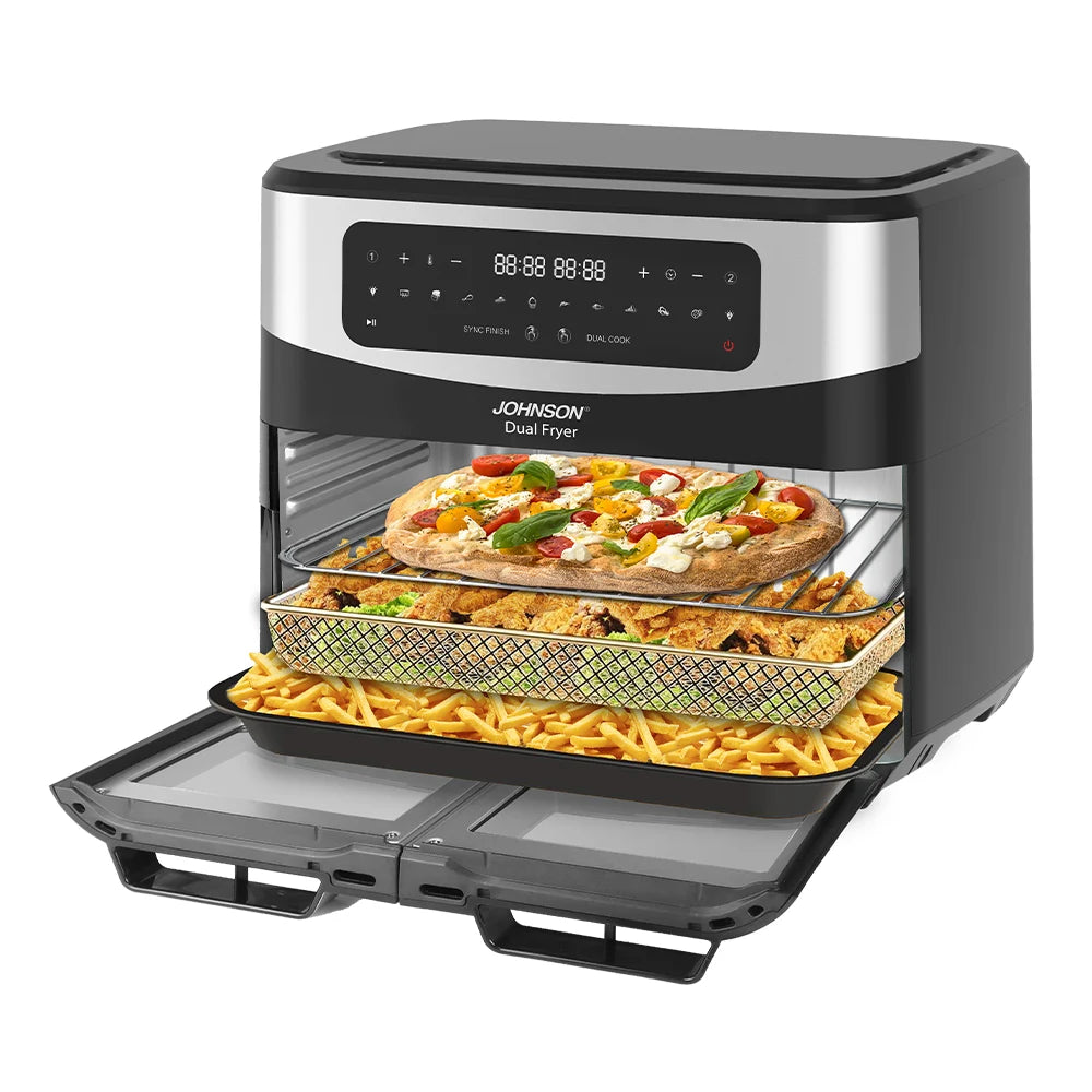 Friggitrice ad Aria Doppia 12L 2600W – JOHNSON DUALFRYER