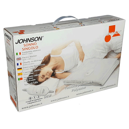 Scaldaletto Elettrico Singolo 60W 150x80cm – JOHNSON Sonno Singolo SONS-102S-B